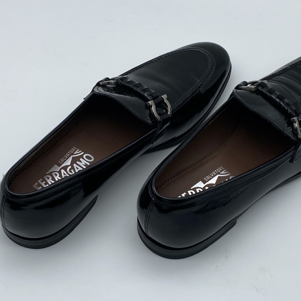 Salvatore Ferragamo Men's Tai Patent Leather Eveni - Picture 13 of 16